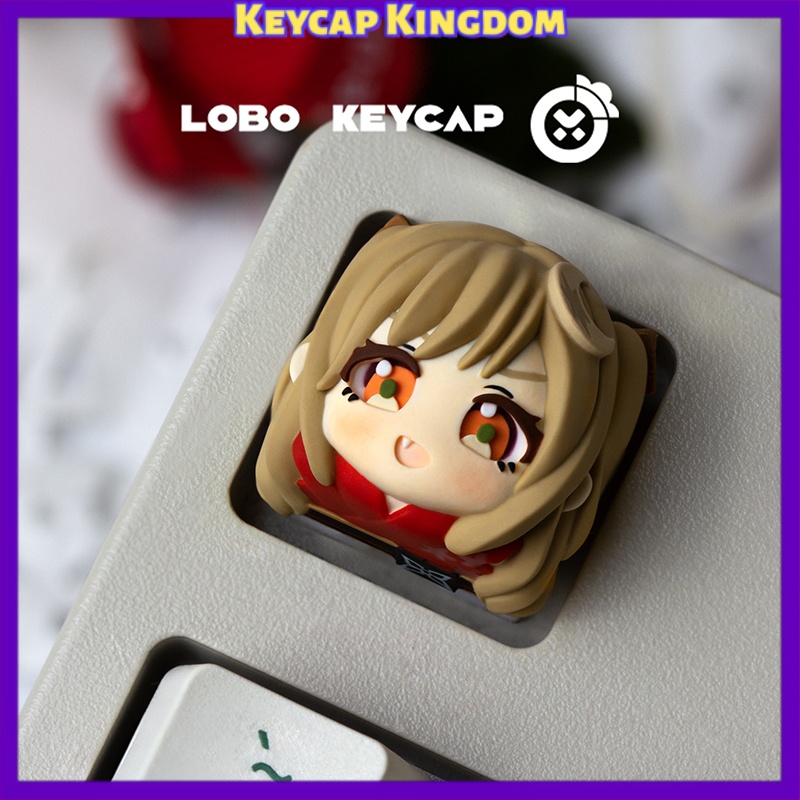 Gaming Keyboard Typewriter - Princesa Cósmica Kaguya! Tecla Artesanal Personalizada