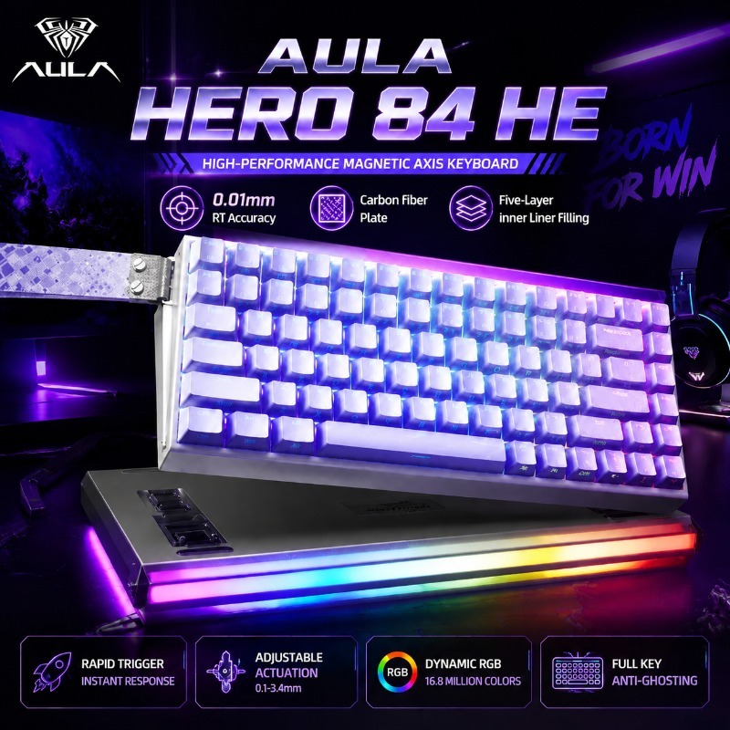 Gaming Keyboard Ergo - Teclado Mecánico para Juegos AULA HERO84,
