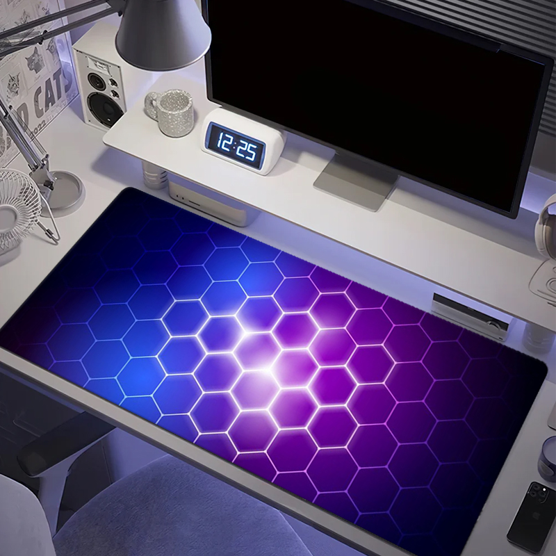 Gaming Keyboard And Mouse Pad - Alfombrilla de Ratón Serie Honeycomb, Grande,