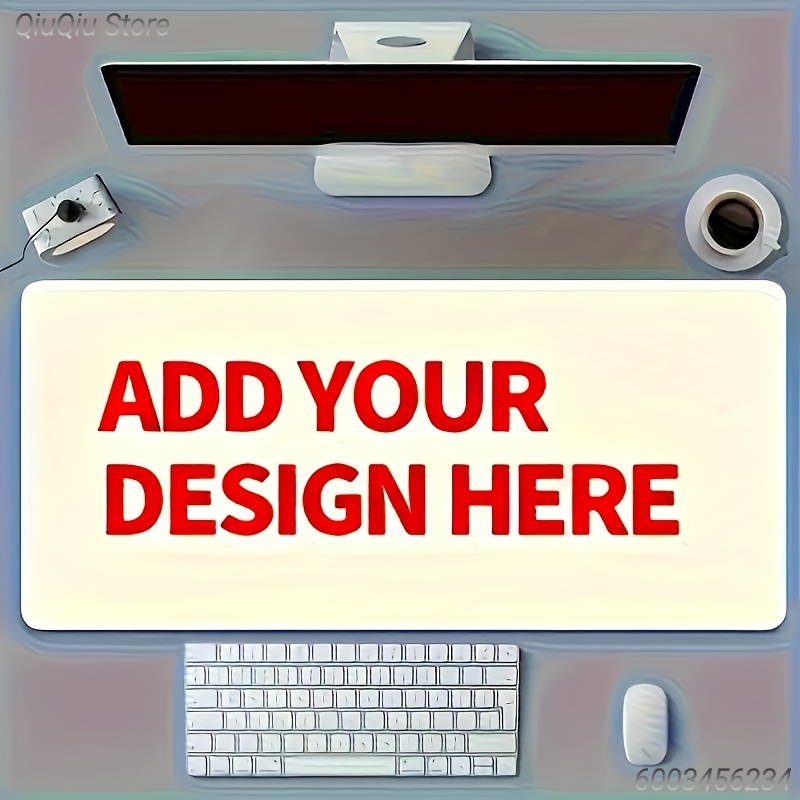 Gaming Keyboard And Mouse Pad - Alfombrilla de Ratón Personalizada con Imagen,