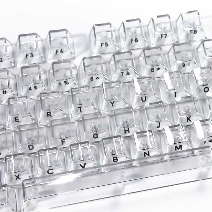 Keyboard Gaming Transparent - Teclas de perfil Cherry transparentes de
