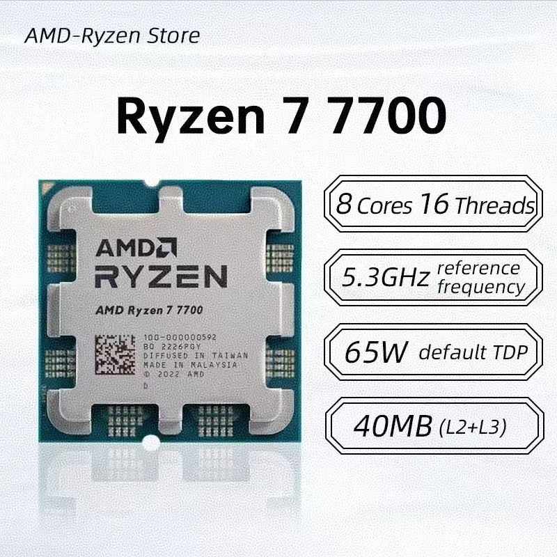 CPU AMD Ryzen 7 7700 para Escr - Amd Cpu Ryzen 7 reseña y precio