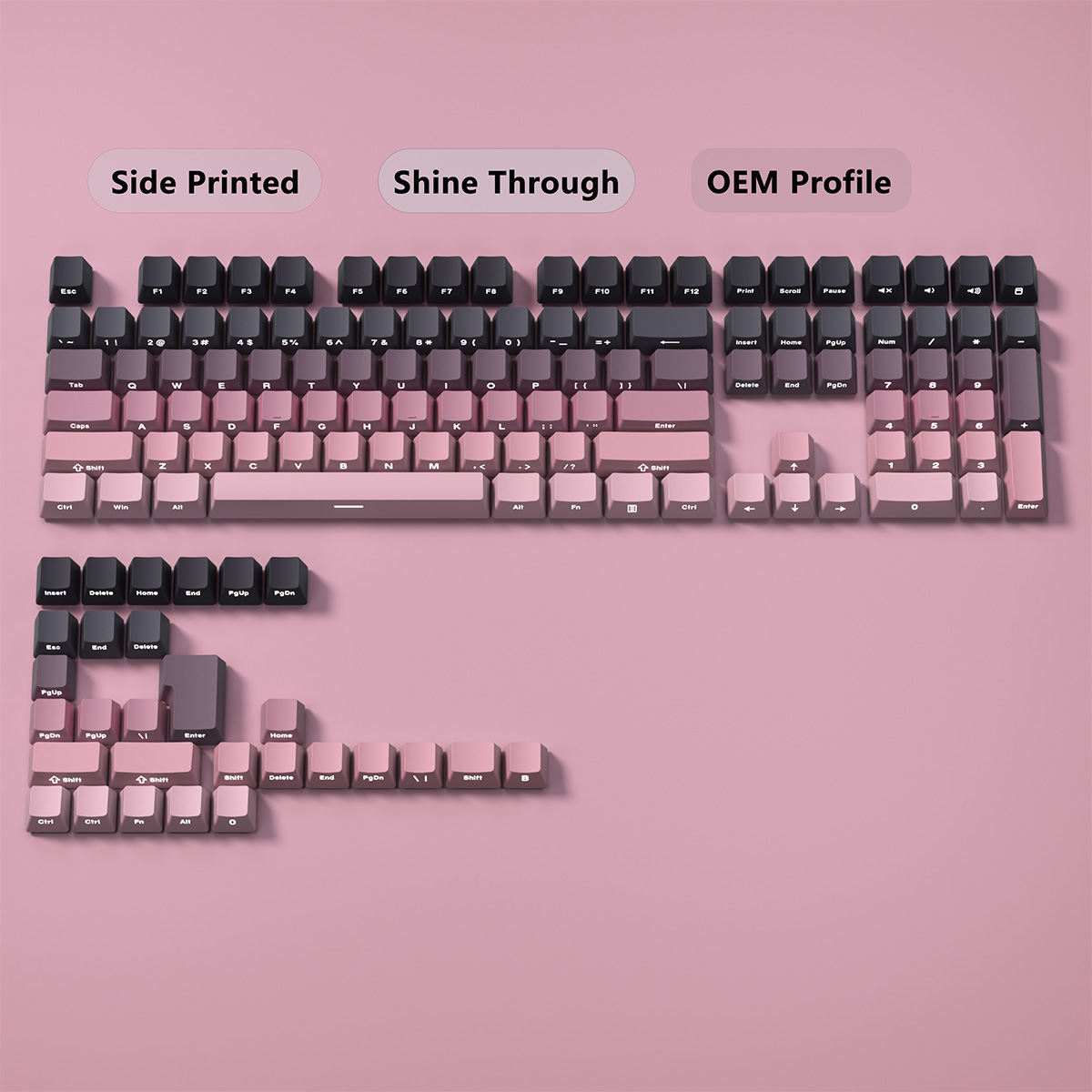 Teclas con Gradiente de Color, - Gaming Keyboard Typewriter reseña y precio