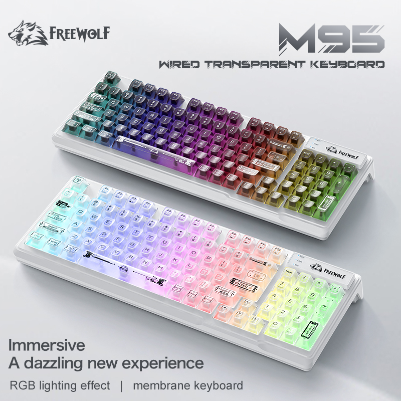 Teclado RGB Silencioso con Cab - Keyboard Gaming Transparent reseña y precio
