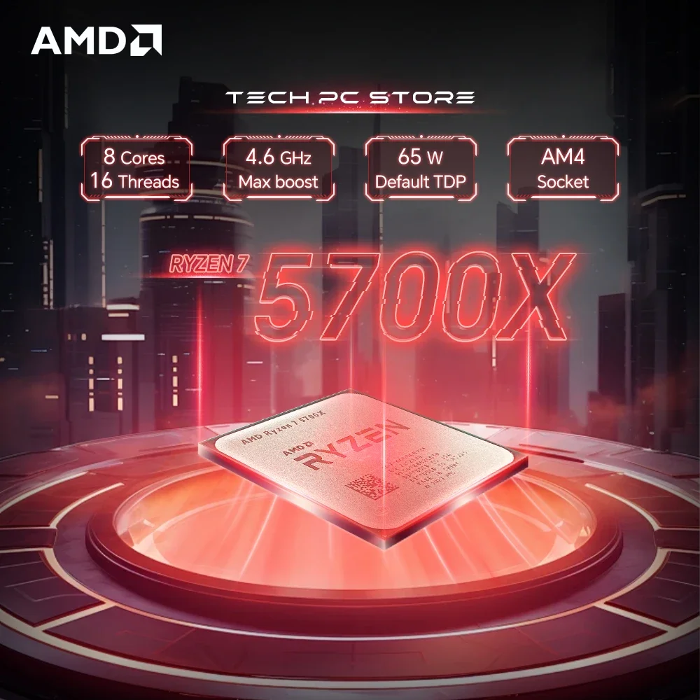 Procesador AMD Ryzen 7 5700X R - Amd Cpu Ryzen 7 reseña y precio