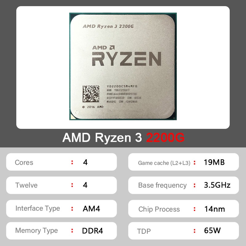 CPU AMD Ryzen 3 2200G, velocid - Amd Cpu Ryzen 7 reseña y precio