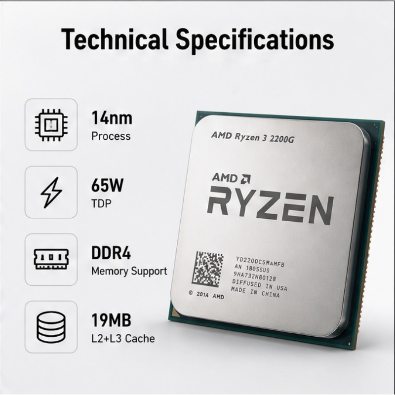 CPU AMD Ryzen 3 2200G, velocid - Amd Cpu Ryzen 7 reseña y precio
