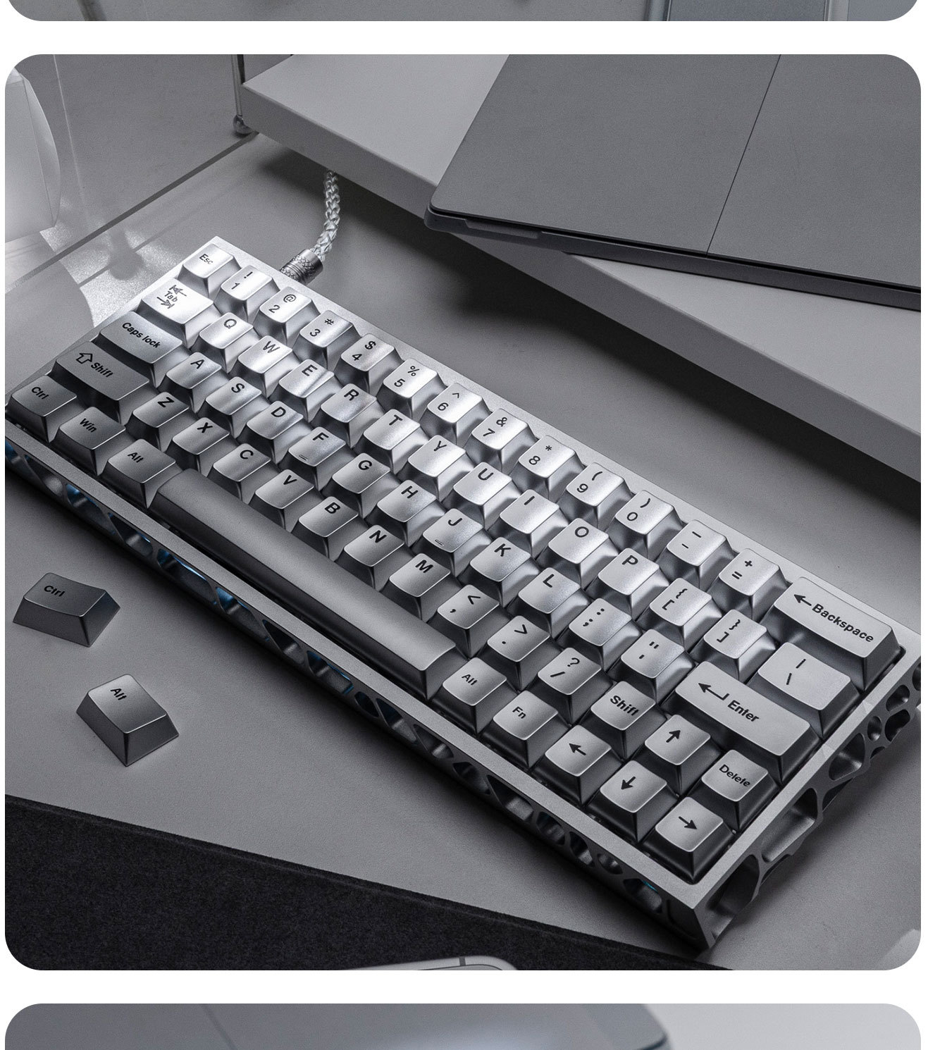 Teclas Metálicas Plateadas, Ju - Gaming Keyboard Extension reseña y precio
