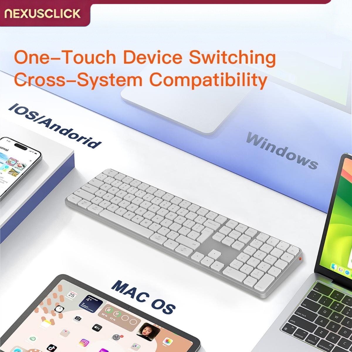 Teclado inalámbrico NexusClick - Keyboard Gaming Mac reseña y precio