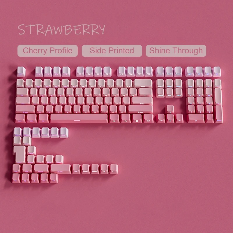 Teclas PBT de 133 Teclas con D - Gaming Keyboard Typewriter reseña y precio