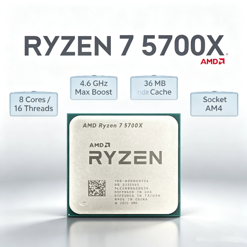 CPU AMD Ryzen 7 5700X para Jue - Amd Cpu Ryzen 7 reseña y precio