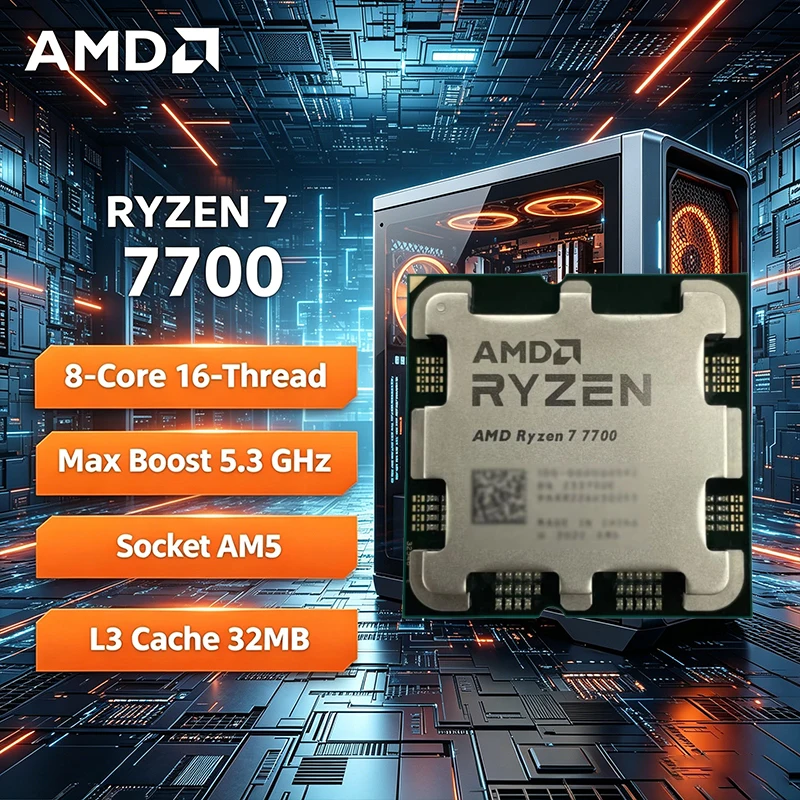 Procesador AMD Ryzen 7 7700 R7 - Amd Cpu Ryzen 7 reseña y precio