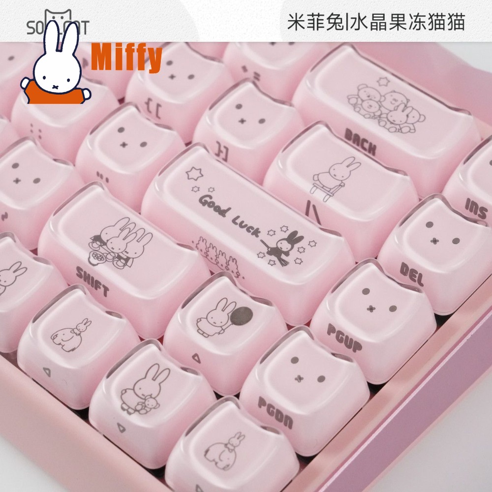 Teclas Kawaii Miffy, Lindas Te - Gaming Keyboard Ergo reseña y precio