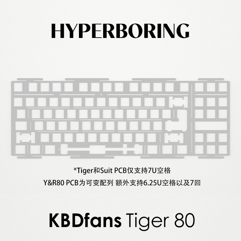 HYPERBORING Tiger80, Placa de  - Gaming Keyboard Ergonomic reseña y precio