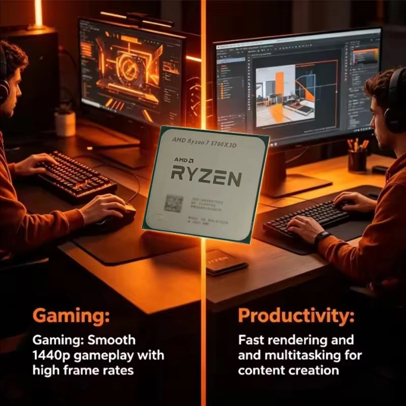CPU AMD Ryzen 7 5700X3D a gran - Amd Cpu Ryzen 7 reseña y precio